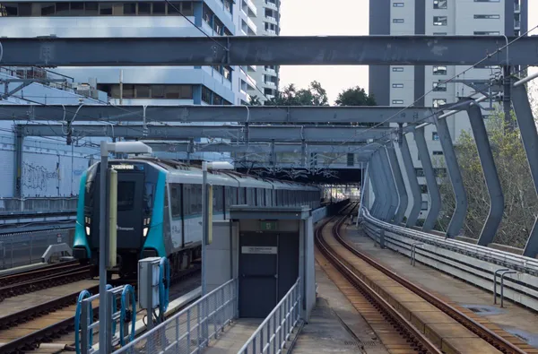 Sydney metro train at station — transport sector